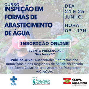 Curso de Capacitação em Formas de Abastecimento de Água – Módulo Inspeção – Junho 2026 