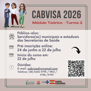 Curso de Ações Básicas em Vigilância Sanitária - CABVISA 2026