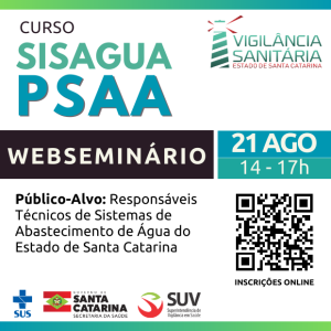 Treinamento para uso do SISAGUA / PSAA – AGOSTO 2024