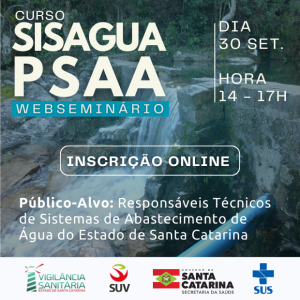 Treinamento para uso do SISAGUA / PSAA – Setembro/2025