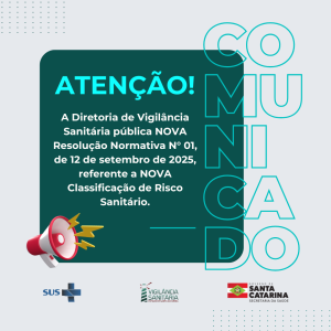Diretoria de Vigilância Sanitária publica nova Resolução Normativa nº 01/2025 sobre a Classificação de Risco Sanitário