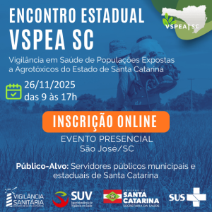 Inscrições para o Encontro Estadual VSPEA/SC