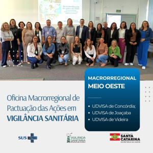 Oficina Macrorregional de Pactuação em Vigilância Sanitária é realizada no Meio Oeste