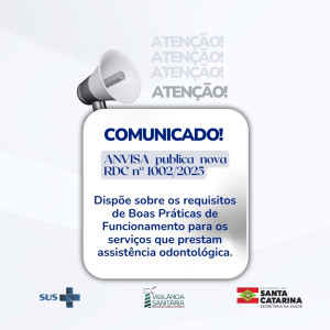 ANVISA publica a Resolução da Diretoria Colegiada (RDC) 1002 de 15 de dezembro de 2025 para serviços odontológicos.