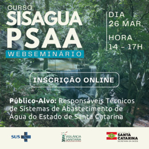 Treinamento para uso do SISAGUA / PSAA – Março/2026