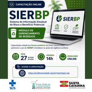 Capacitação para Vigilâncias Sanitárias sobre o Módulo de Gerenciamento de Resíduos no SIERBP 